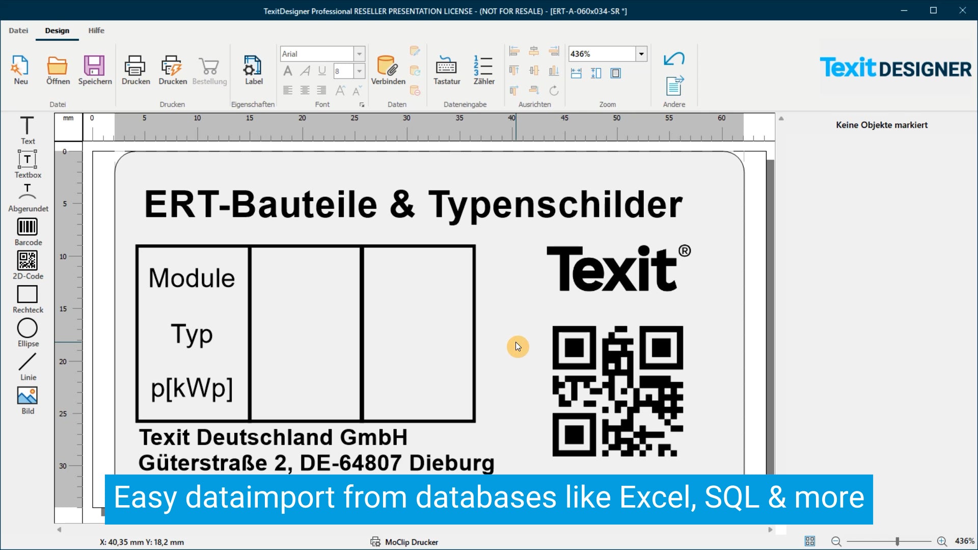 Load video: Create Excel labels