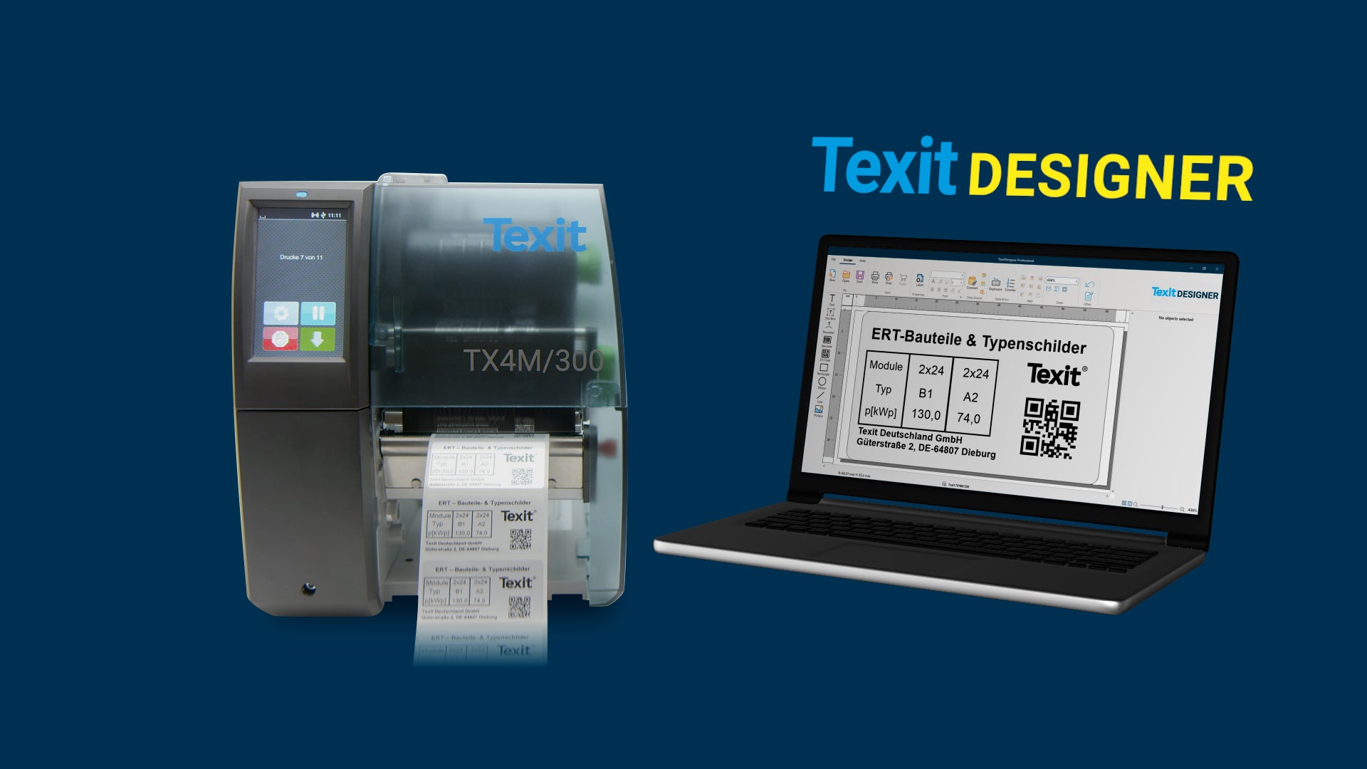 Download video: Texit Designer 11 labeling software