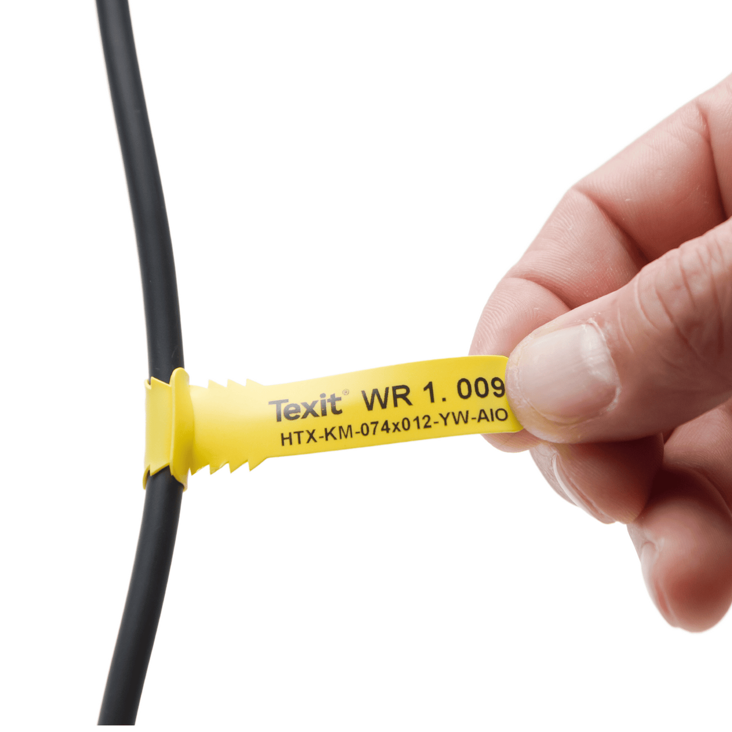 Cable labels as cable markers